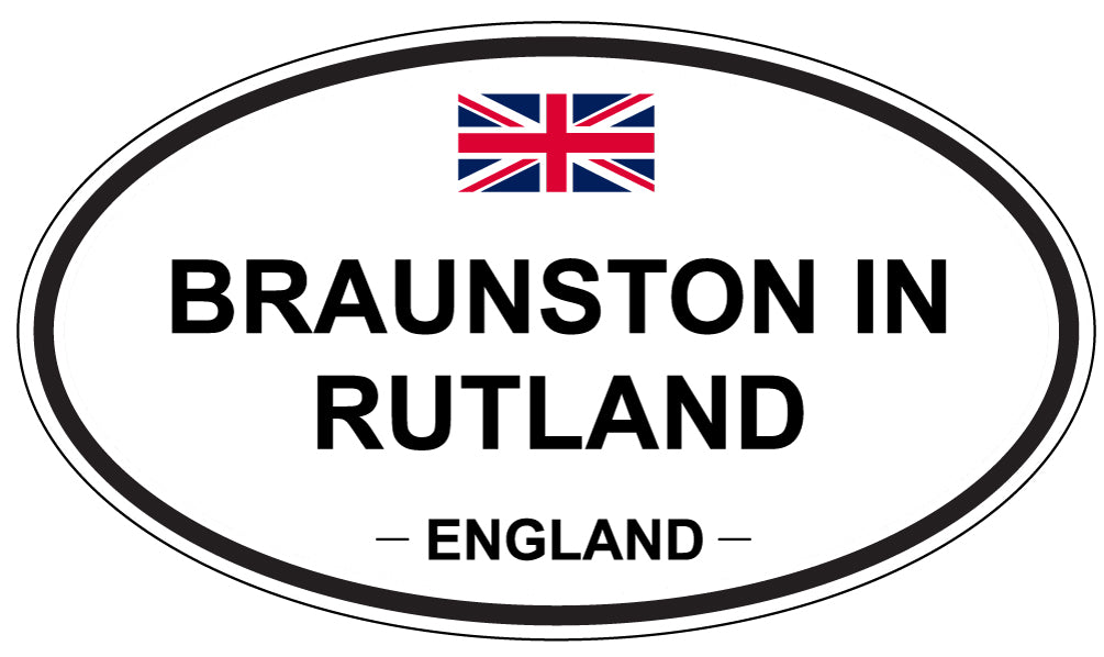 BRAUNSTON IN RUTLAND, England - Oval Magnet