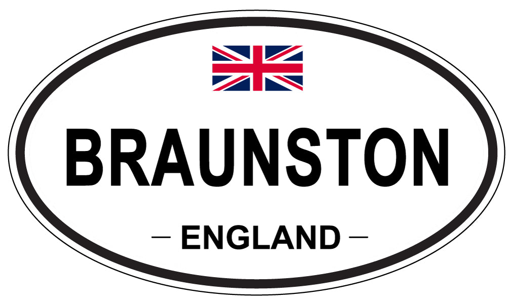 BRAUNSTON, ENGLAND - Oval Sticker