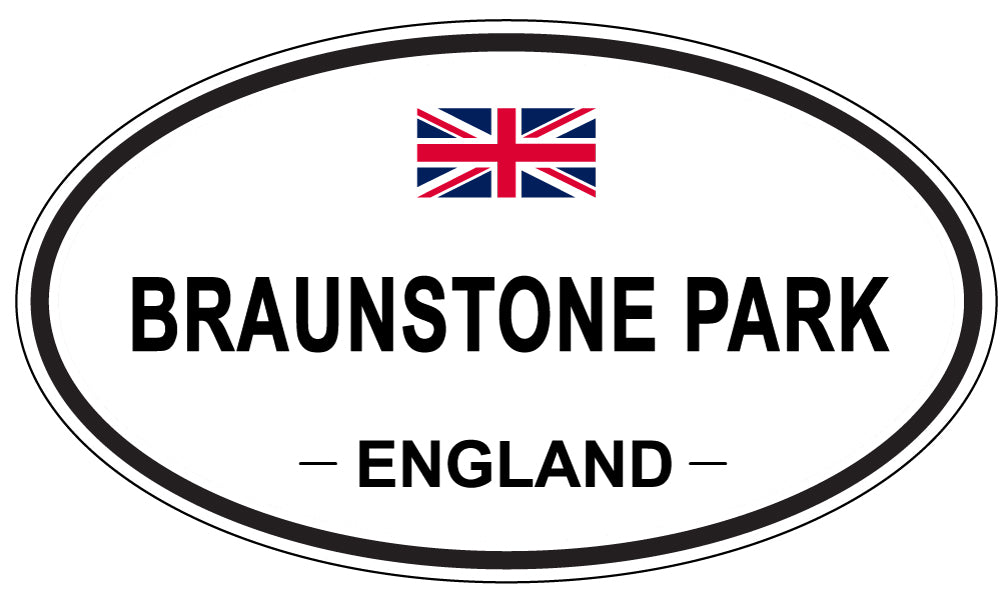 BRAUNSTONE PARK, England - Oval Magnet
