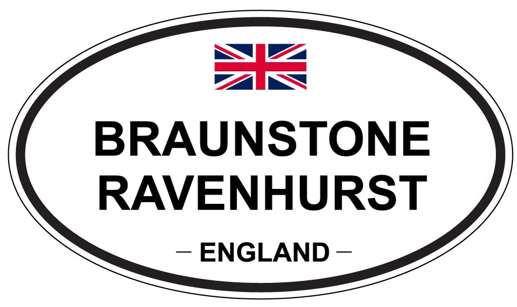 BRAUNSTONE RAVENHURST, England - Oval Magnet