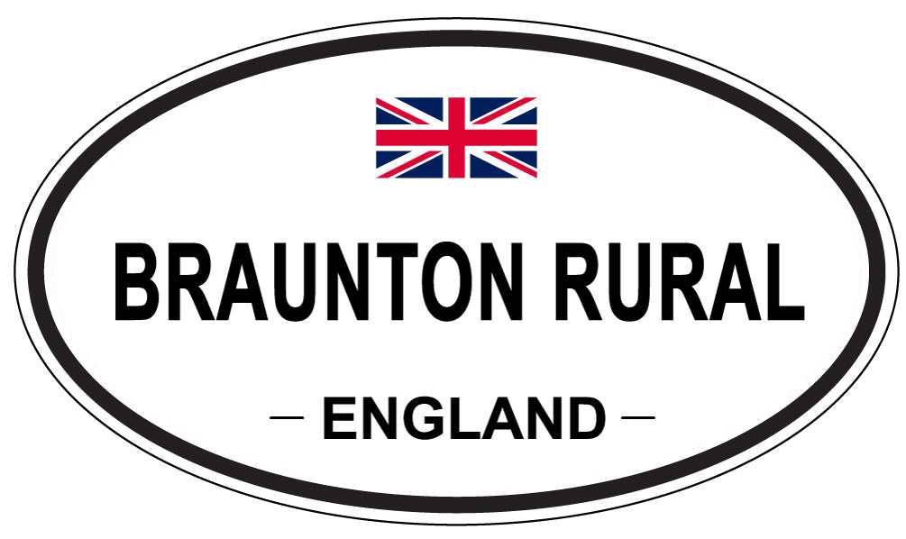 BRAUNTON RURAL, England - Oval Magnet