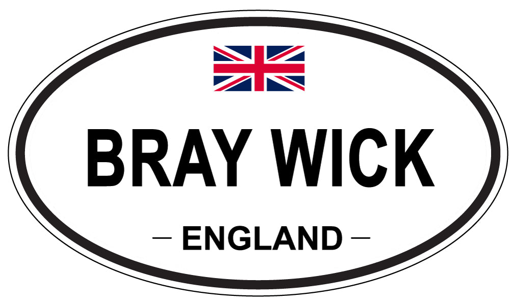 BRAY WICK, ENGLAND - Oval Sticker