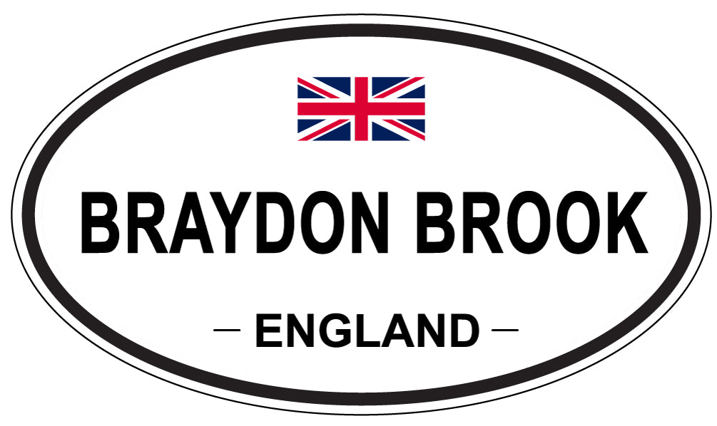 BRAYDON BROOK, England - Oval Magnet