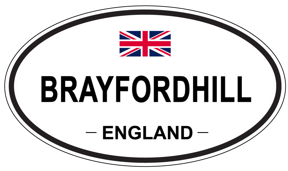 BRAYFORDHILL, England - Oval Magnet