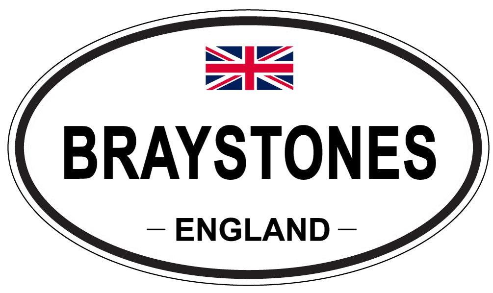 BRAYSTONES, ENGLAND - Oval Sticker