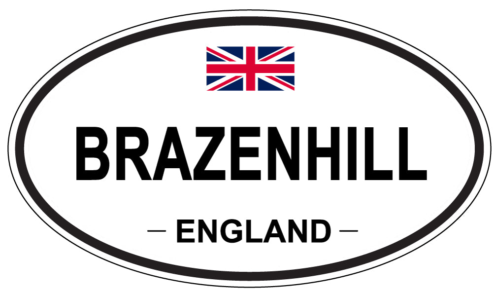 BRAZENHILL, ENGLAND - Oval Sticker
