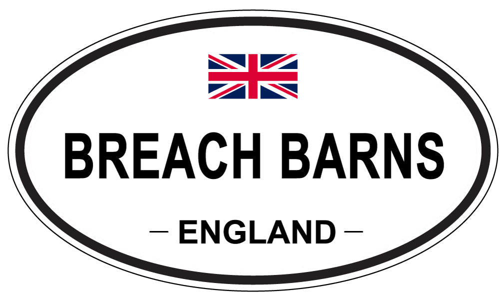 BREACH BARNS, England - Oval Magnet