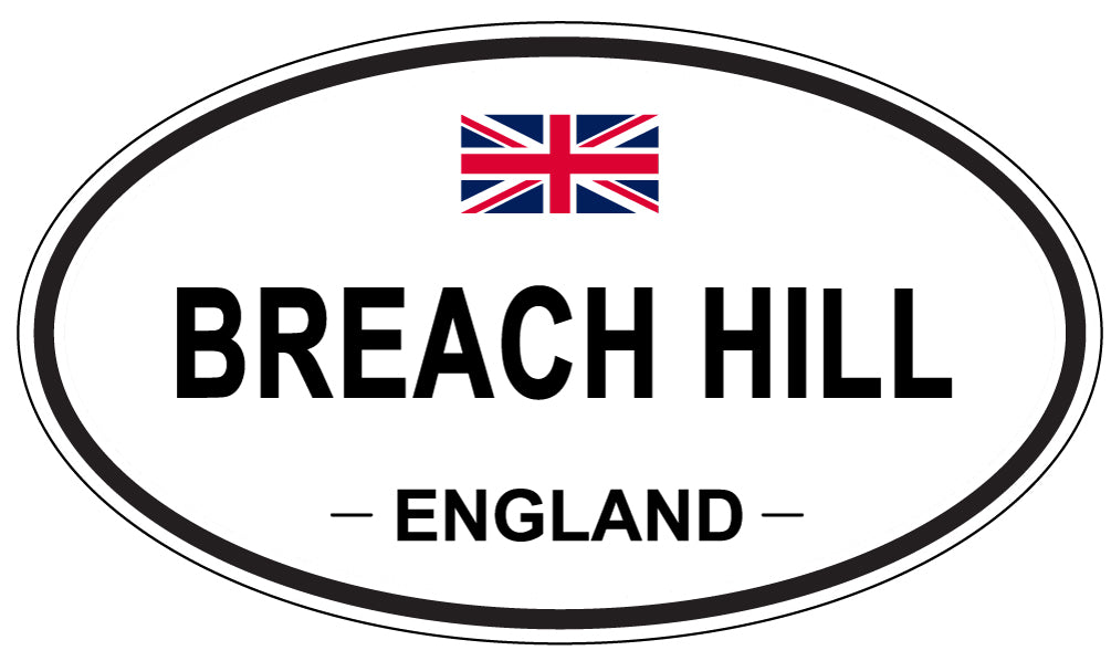 BREACH HILL, ENGLAND - Oval Sticker