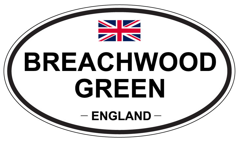 BREACHWOOD GREEN, ENGLAND - Oval Sticker