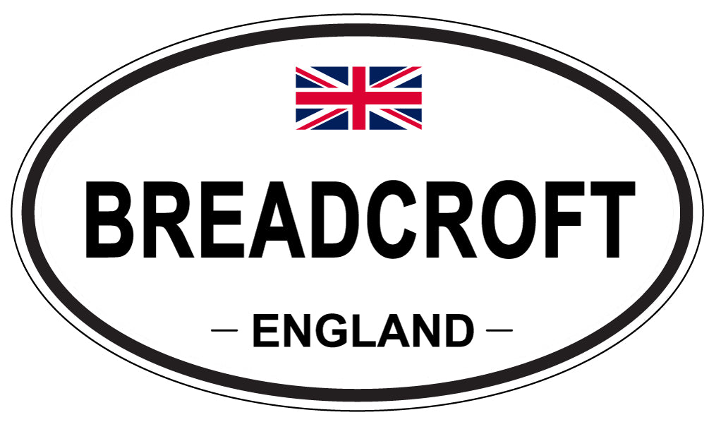 BREADCROFT, ENGLAND - Oval Sticker