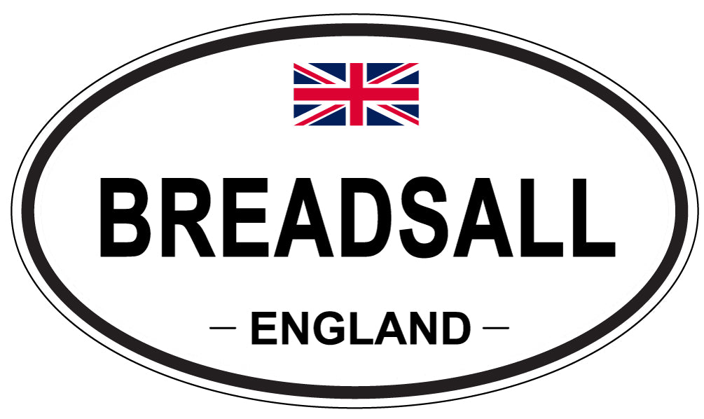 BREADSALL, ENGLAND - Oval Sticker