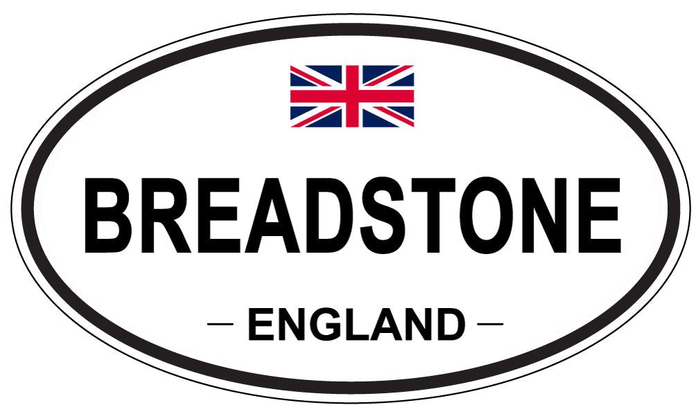 BREADSTONE, ENGLAND - Oval Sticker