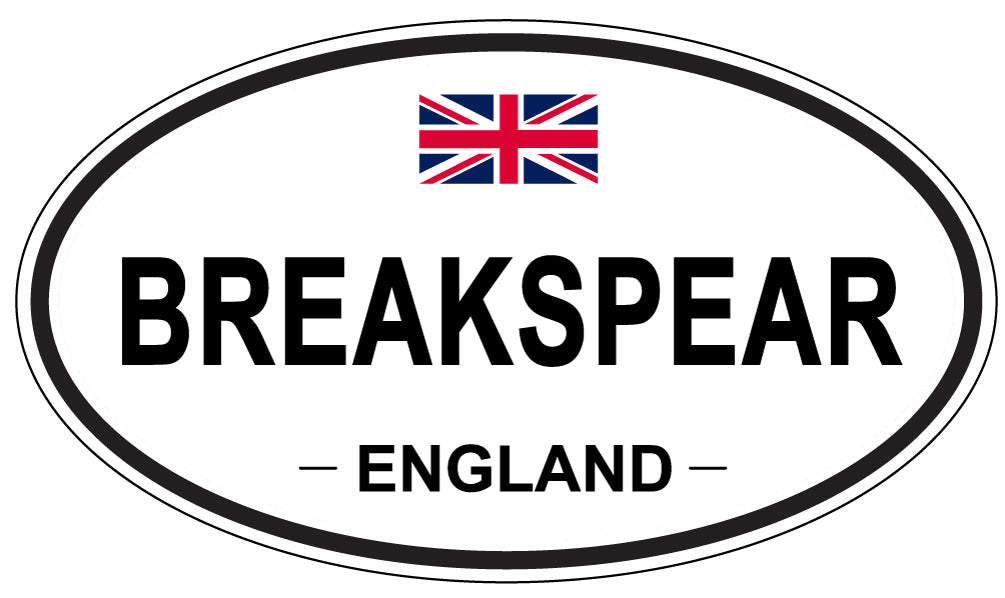 BREAKSPEAR, ENGLAND - Oval Sticker