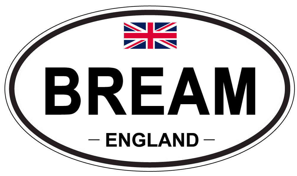 BREAM, ENGLAND - Oval Sticker