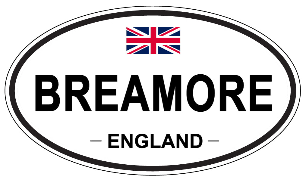 BREAMORE, ENGLAND - Oval Sticker