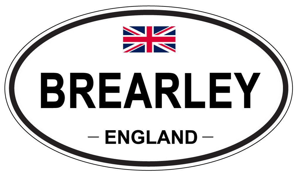 BREARLEY, ENGLAND - Oval Sticker