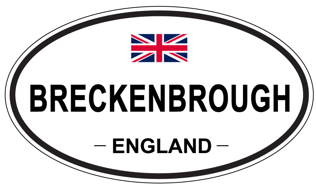 BRECKENBROUGH, ENGLAND - Oval Sticker