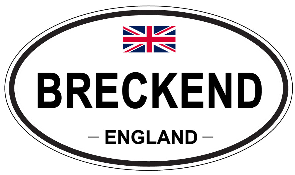 BRECKEND, ENGLAND - Oval Sticker