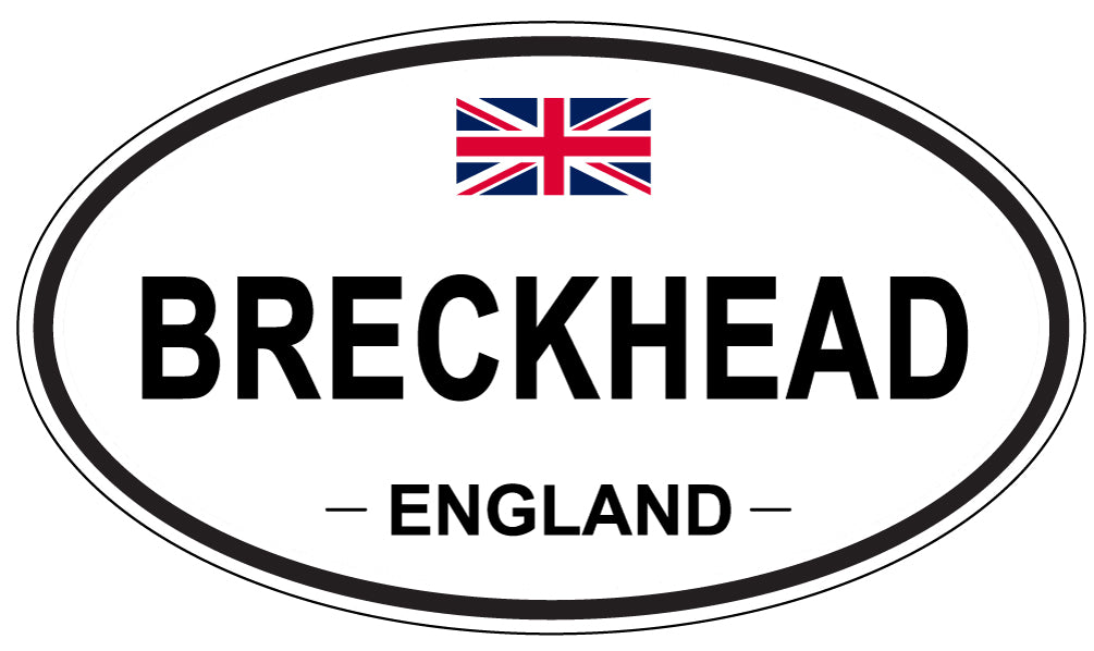 BRECKHEAD, ENGLAND - Oval Sticker