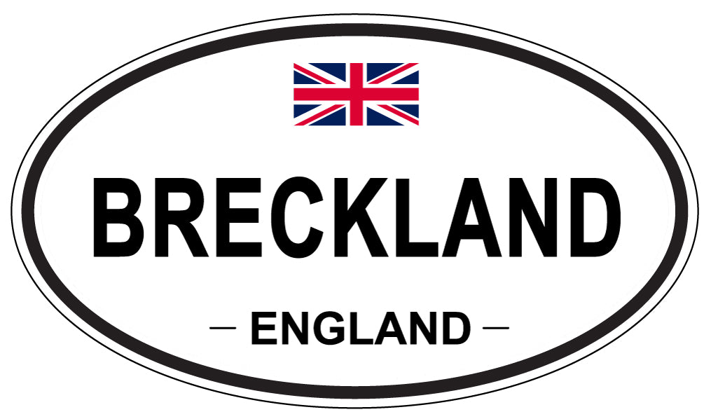 BRECKLAND, ENGLAND - Oval Sticker