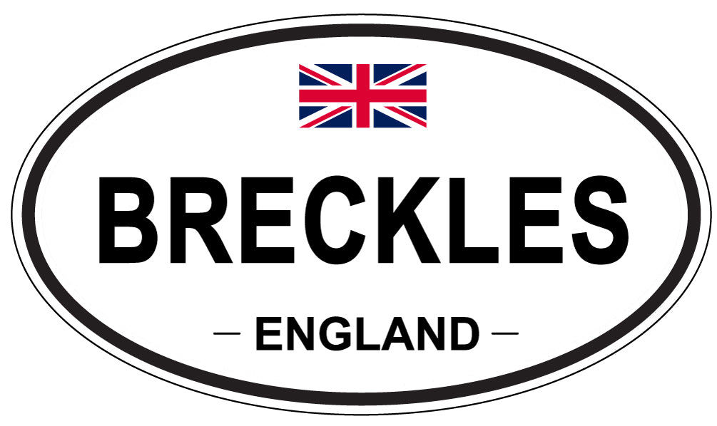 BRECKLES, ENGLAND - Oval Sticker