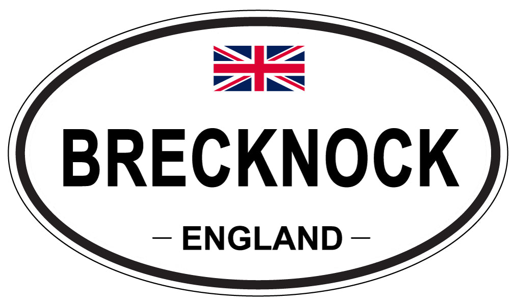 BRECKNOCK, ENGLAND - Oval Sticker