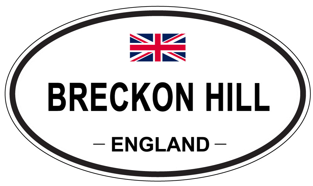 BRECKON HILL, ENGLAND - Oval Sticker