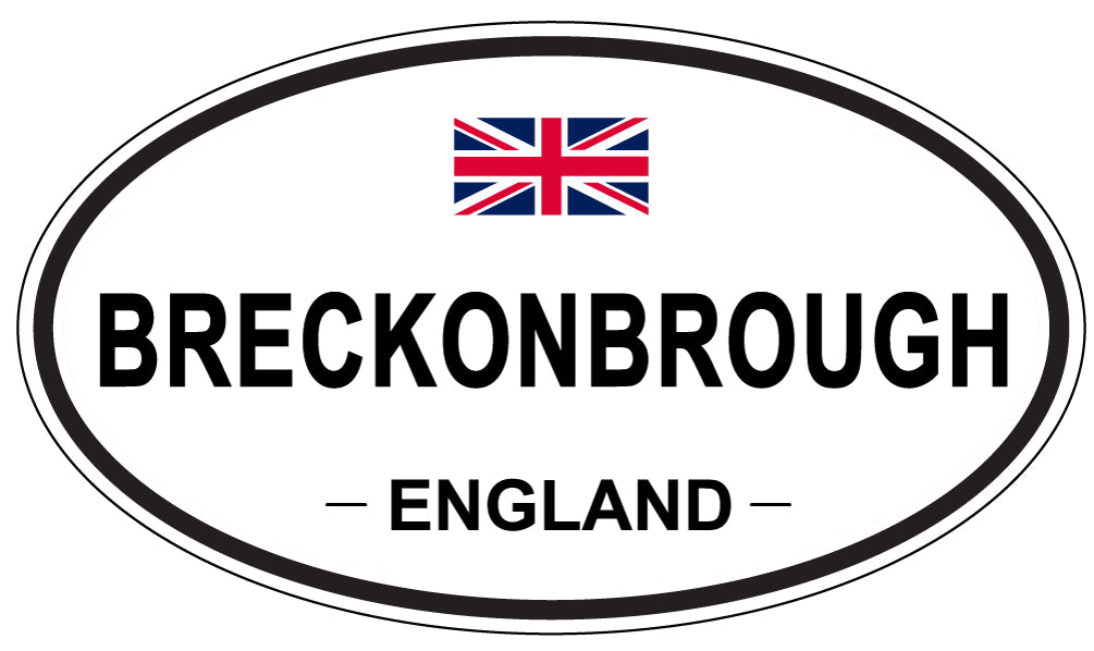 BRECKONBROUGH, ENGLAND - Oval Sticker