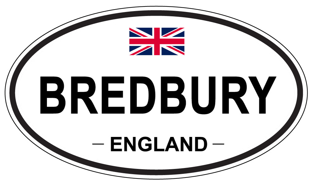 BREDBURY, ENGLAND - Oval Sticker