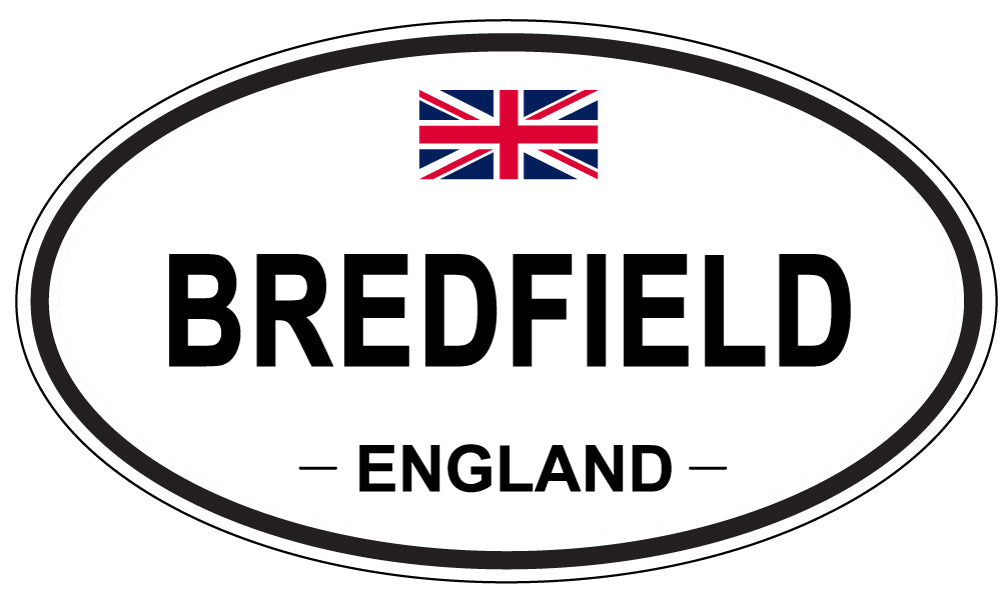 BREDFIELD, ENGLAND - Oval Sticker