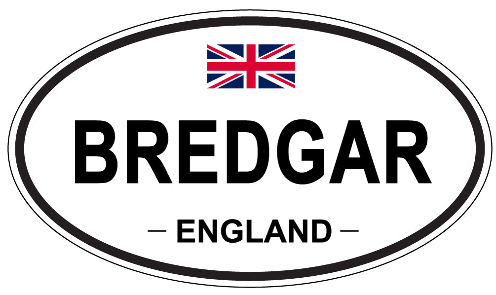 BREDGAR, ENGLAND - Oval Sticker