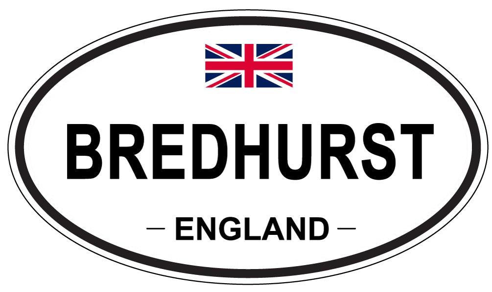 BREDHURST, ENGLAND - Oval Sticker