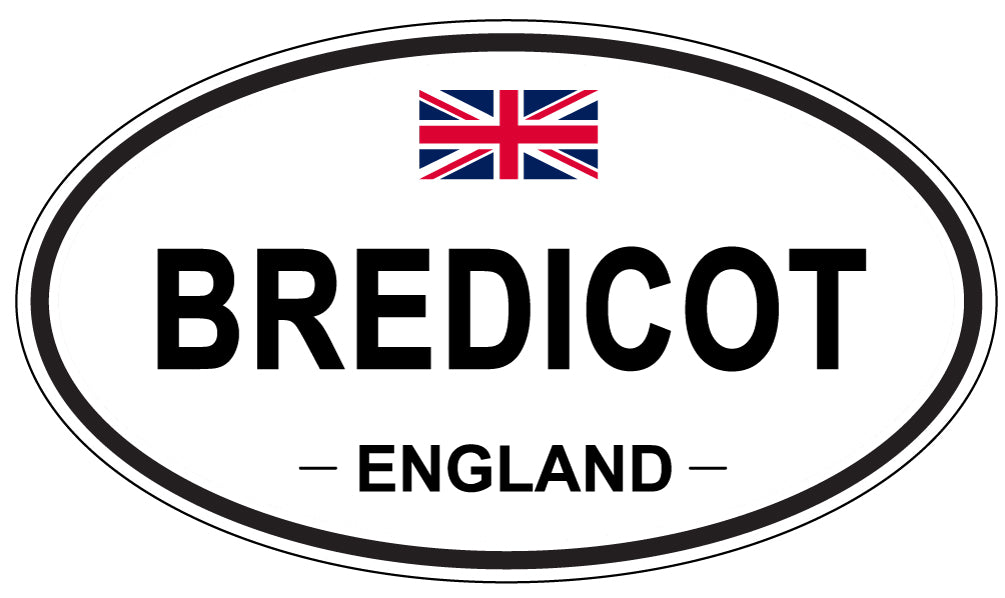 BREDICOT, ENGLAND - Oval Sticker
