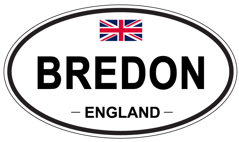 BREDON, ENGLAND - Oval Sticker