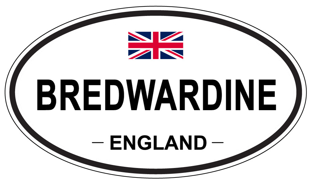 BREDWARDINE, ENGLAND - Oval Sticker