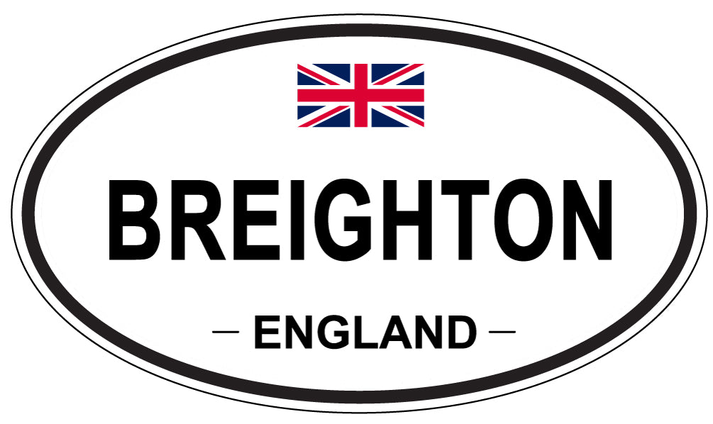 BREIGHTON, ENGLAND - Oval Sticker