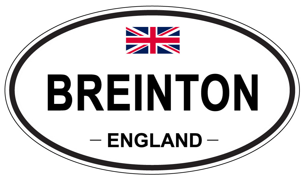 BREINTON, ENGLAND - Oval Sticker