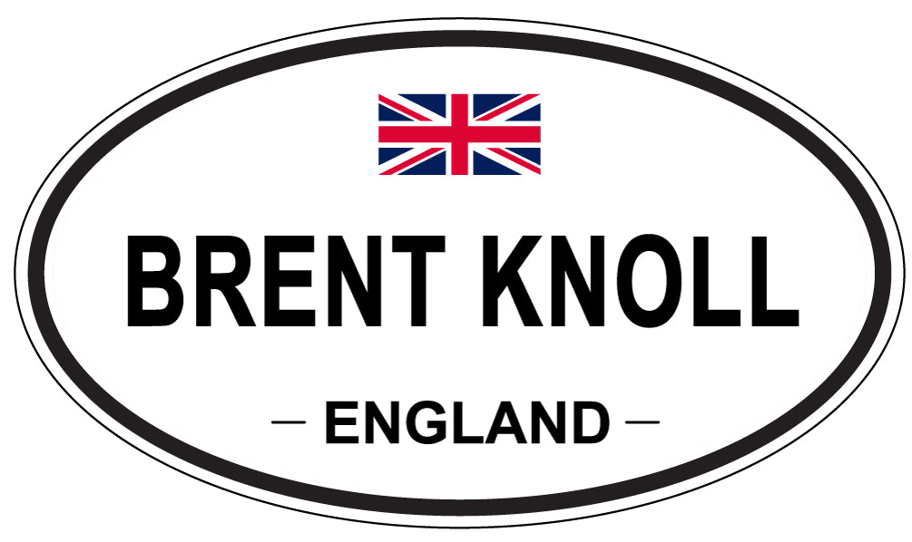 BRENT KNOLL, ENGLAND - Oval Sticker