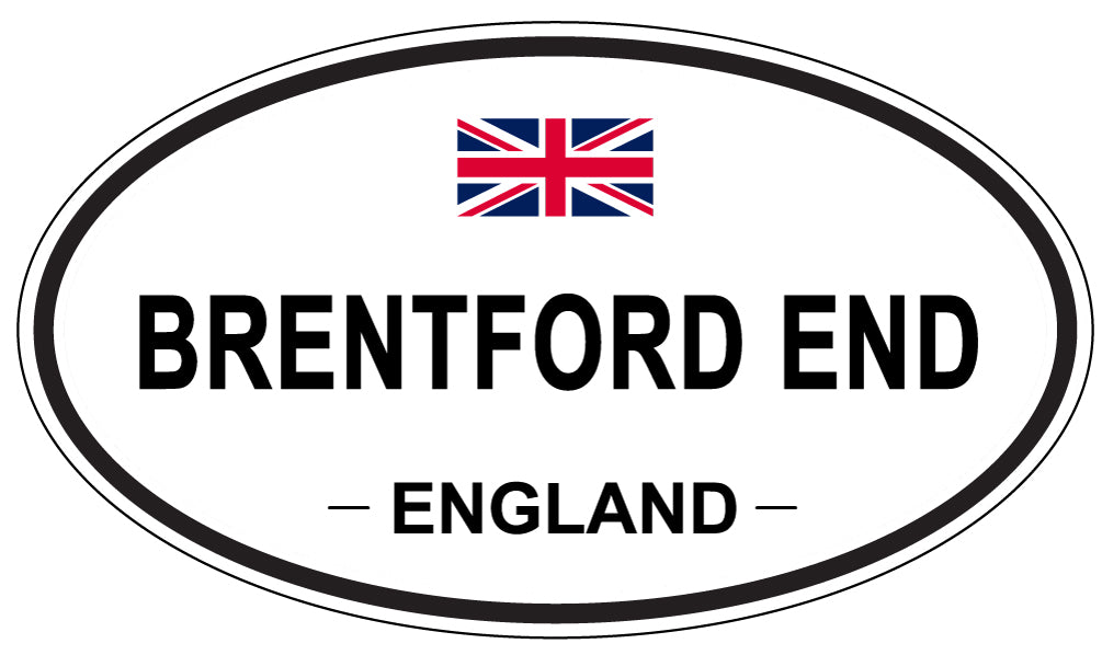 BRENTFORD END, ENGLAND - Oval Sticker