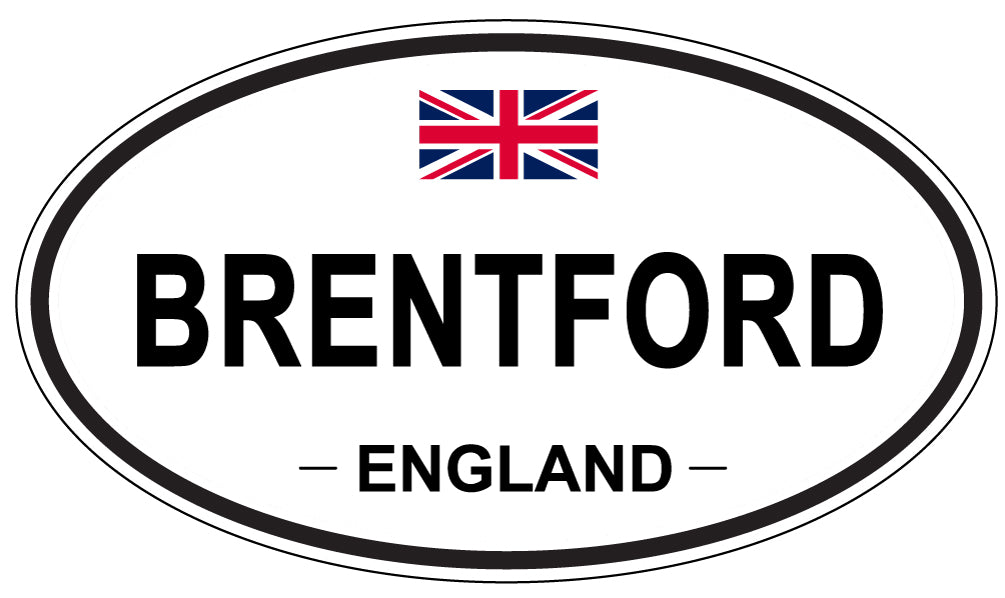 BRENTFORD, ENGLAND - Oval Sticker