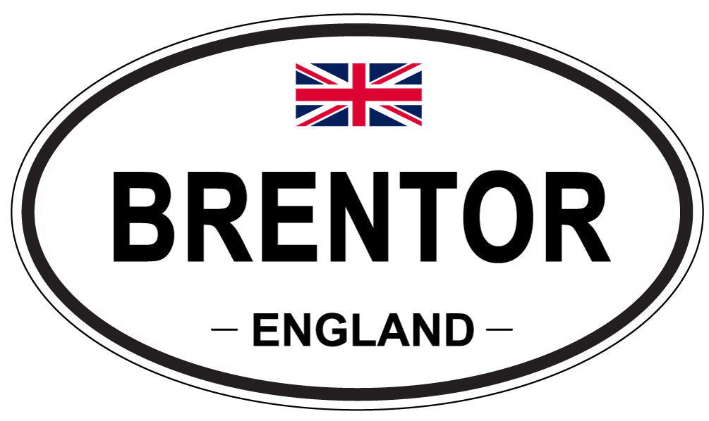 BRENTOR, ENGLAND - Oval Sticker