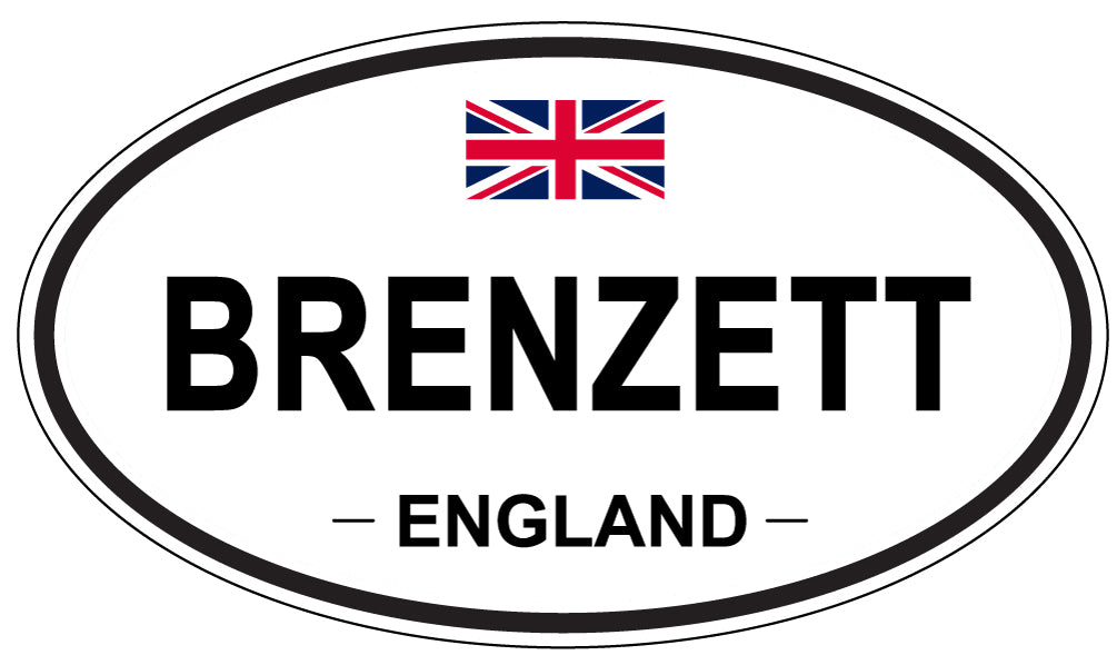 BRENZETT, ENGLAND - Oval Sticker