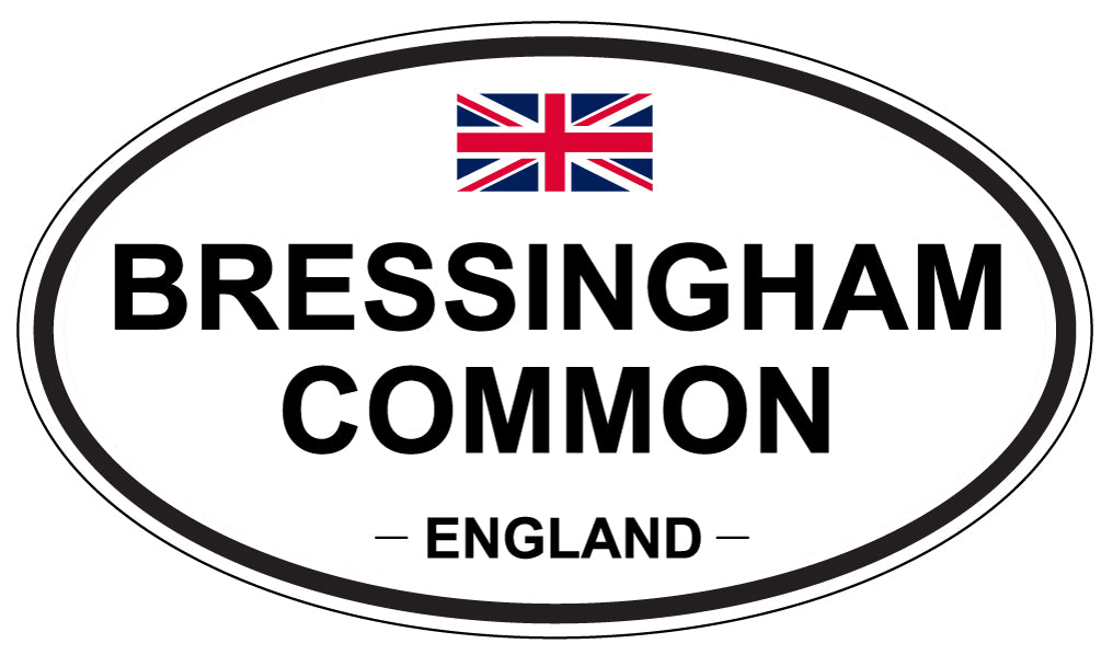 BRESSINGHAM COMMON, ENGLAND - Oval Sticker