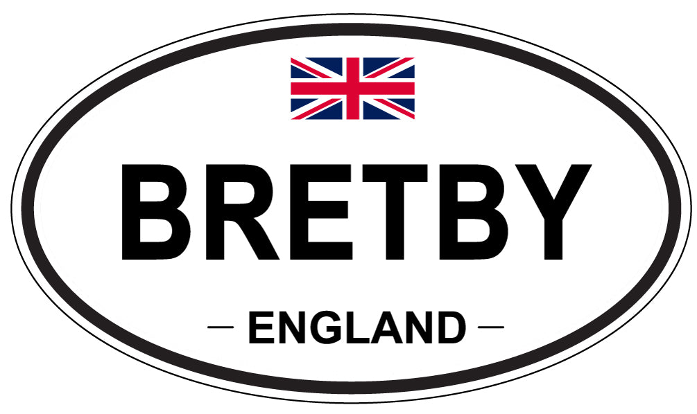 BRETBY, ENGLAND - Oval Sticker