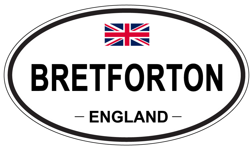 BRETFORTON, ENGLAND - Oval Sticker