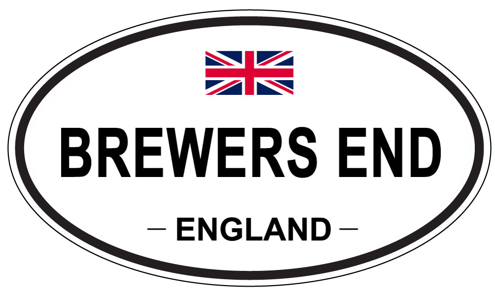 BREWERS END, England - Oval Magnet