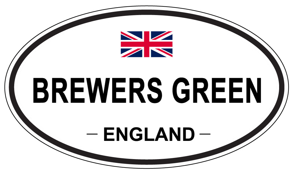 BREWERS GREEN, ENGLAND - Oval Sticker