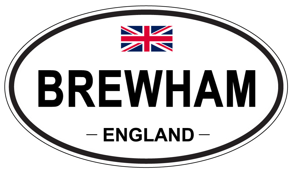 BREWHAM, ENGLAND - Oval Sticker