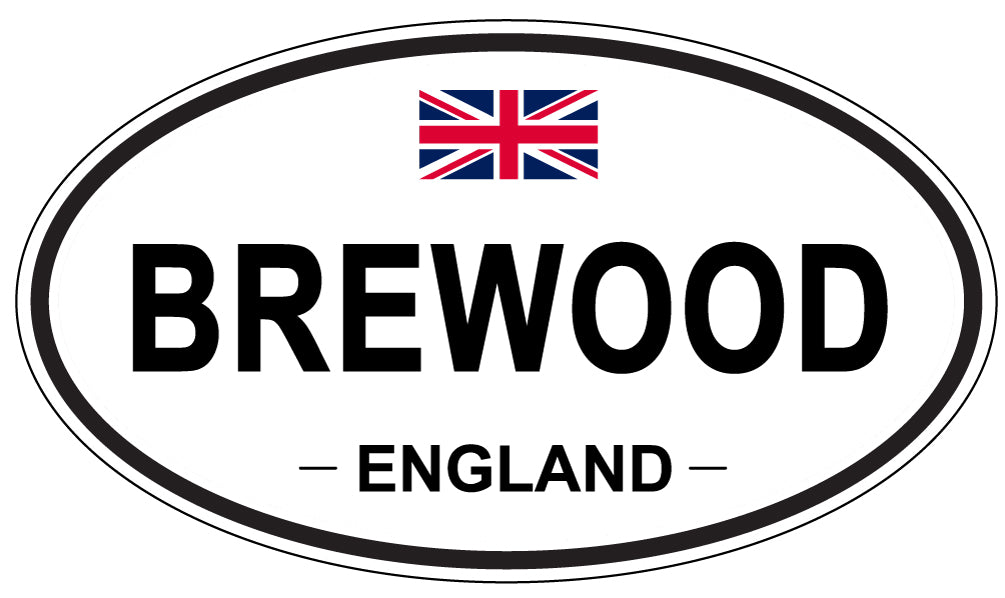 BREWOOD, ENGLAND - Oval Sticker