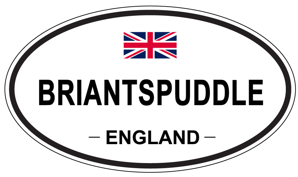 BRIANTSPUDDLE, ENGLAND - Oval Sticker